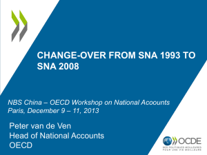 CHANGE-OVER FROM SNA 1993 TO SNA 2008 Peter van de Ven