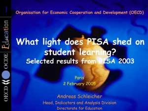 What light does PISA shed on student learning? 1