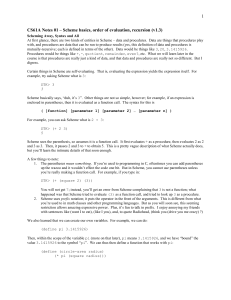 1 CS61A Notes 01 – Scheme basics, order of evaluation, recursion...