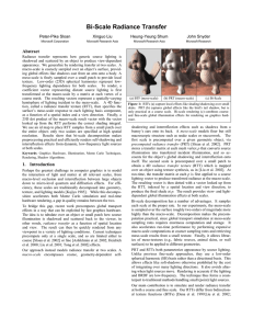 Bi-Scale Radiance Transfer Abstract