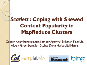 Scarlett Content Popularity in MapReduce Clusters