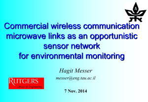 Commercial wireless communication microwave links as an opportunistic sensor network for environmental monitoring