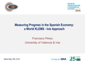 Measuring Progress in the Spanish Economy: Francisco Pérez