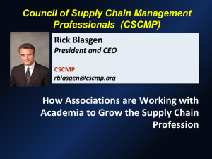 How Associations are Working with Academia to Grow the Supply Chain Profession