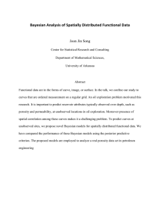 Bayesian Analysis of Spatially Distributed Functional Data Joon Jin Song