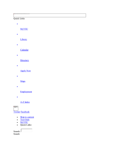 Quick Links MyVSU Library