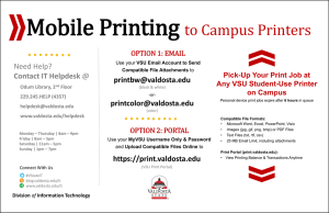 Mobile Printing to Campus Printers