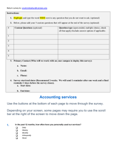 Instructions: 1. 2. Custom Questions