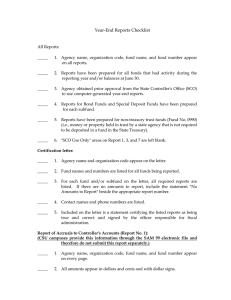 Year-End Reports Checklist