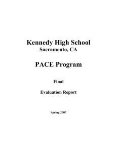 Kennedy High School  PACE Program Sacramento, CA