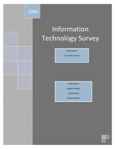 Information Technology Survey 2009