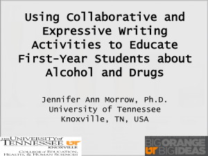 Using Collaborative and Expressive Writing Activities to Educate First-Year Students about