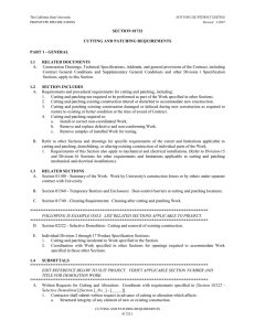 A. Construction Drawings, Technical Specifications, Addenda, and general provisions of the... SECTION 01732