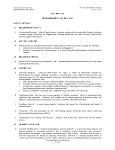 A. Construction Drawings, Technical Specifications, Addenda, and general provisions of the... SECTION 01820