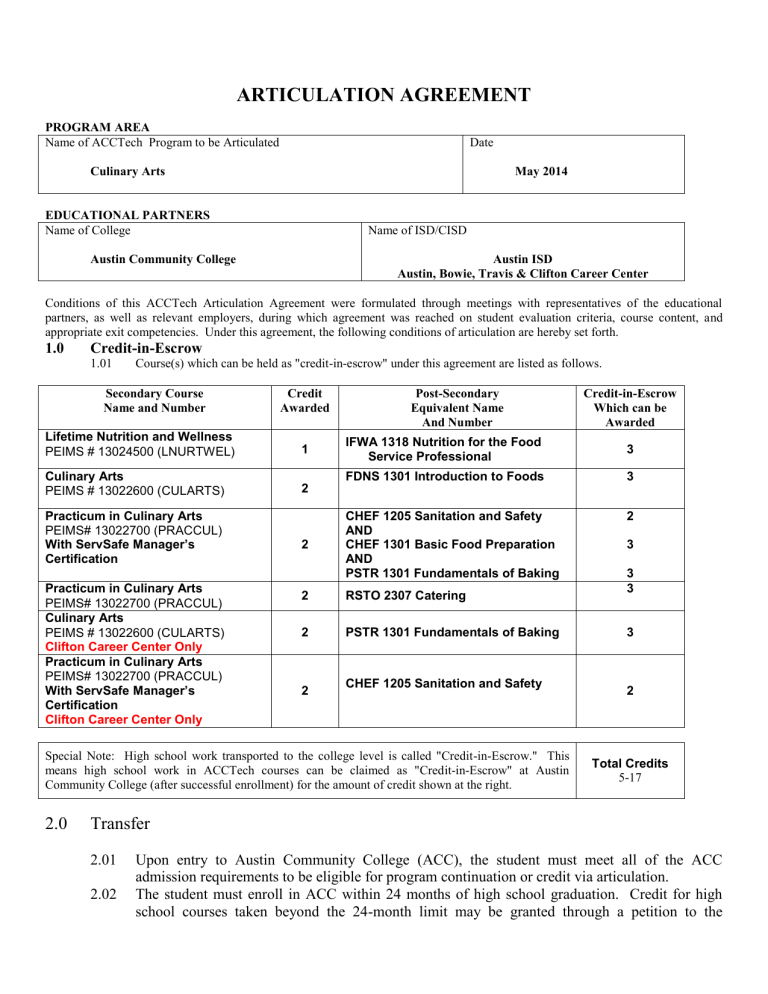 articulation-agreement