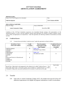 ARTICULATION AGREEMENT ACCTech Consortium