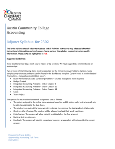 Austin Community College Accounting Adjunct Syllabus  for 2302