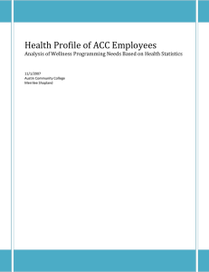 Health Profile of ACC Employees