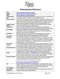 Assessment Glossary