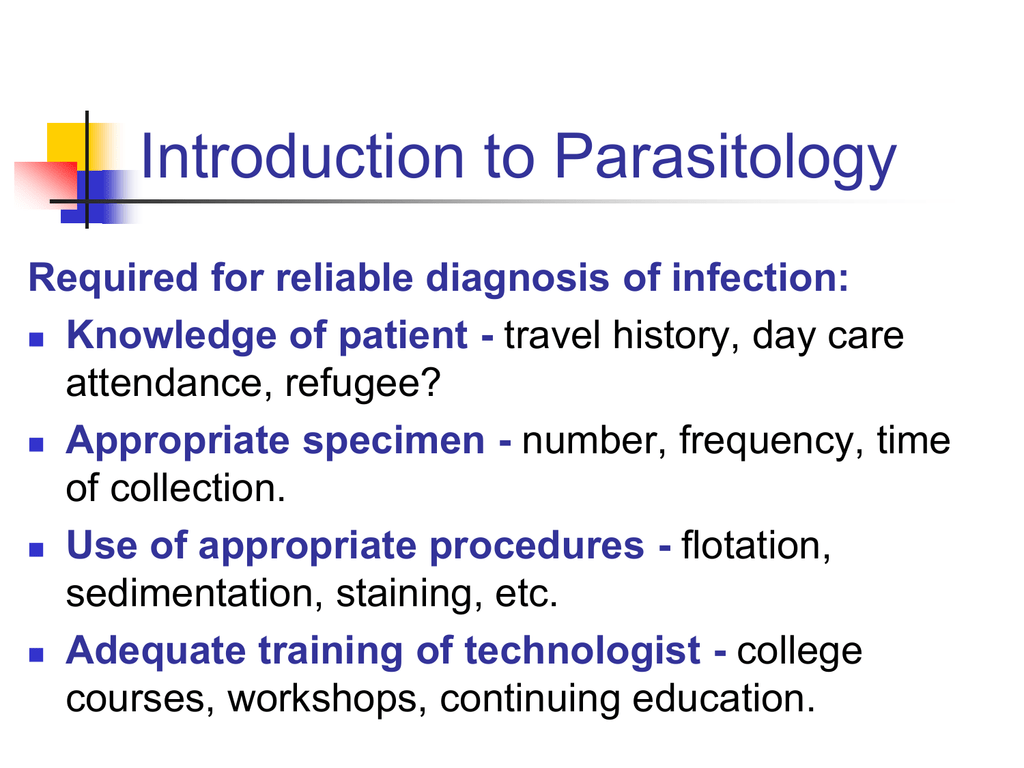 research topics in medical parasitology