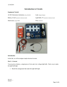 Introduction to Circuits 12/18/2014 AC/DC Electronics Laboratory,