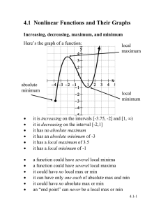 4.1  Nonlinear Functions and Their Graphs y x