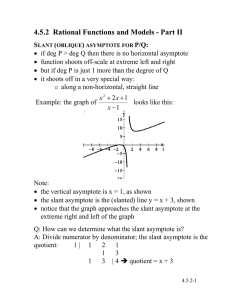 4.5.2  Rational Functions and Models - Part II