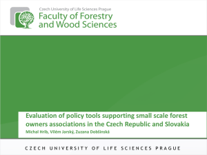 Evaluation of policy tools supporting small scale forest