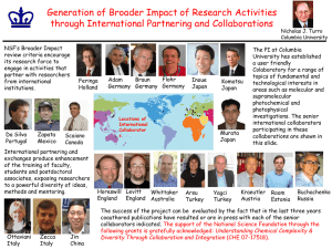 Generation of Broader Impact of Research Activities