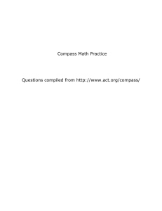 Compass Math Practice Questions compiled from