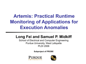 Artemis: Practical Runtime Monitoring of Applications for Execution Anomalies