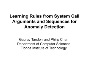 Learning Rules from System Call Arguments and Sequences for Anomaly Detection