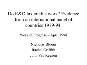Do R&amp;D tax credits work? Evidence from an international panel of