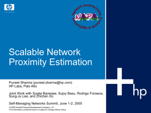 Scalable Network Proximity Estimation
