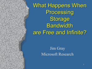 What Happens When Processing Storage Bandwidth