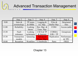 Advanced Transaction Management 