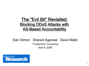 The “Evil Bit” Revisited: Blocking DDoS Attacks with AS-Based Accountability