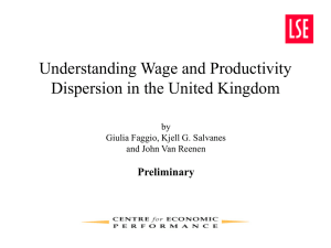 Understanding Wage and Productivity Dispersion in the United Kingdom Preliminary by