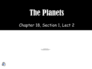 The Planets Chapter 18, Section 1, Lect 2 QuickTime™ and a