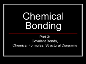 Chemical Bonding Part 3: Covalent Bonds,
