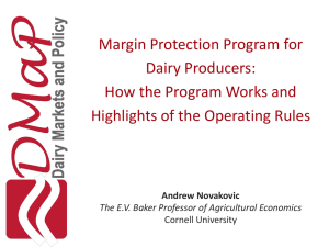 Margin Protection Program for Dairy Producers: How the Program Works and