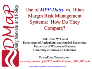 Use of vs. Other Margin Risk Management Systems:  How Do They