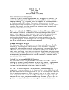 BRIDGE 2001 – 02 Going Public May 23, 2002 Marge O’Reilly-Allen (5505)