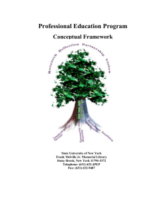 Professional Education Program Conceptual Framework