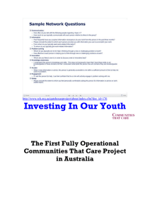 Investing In Our Youth The First Fully Operational Communities That Care Project