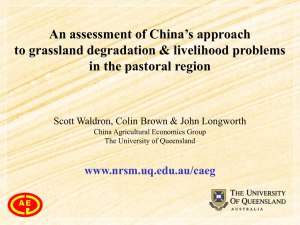 An assessment of China’s approach to grassland degradation &amp; livelihood problems