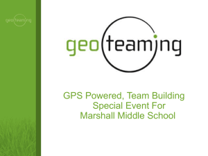 GPS Powered, Team Building Special Event For Marshall Middle School