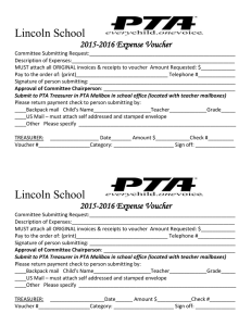 Lincoln School  2015-2016 Expense Voucher