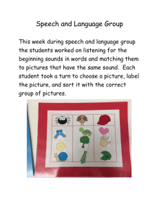Speech and Language Group