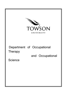 Department of Occupational Therapy and Occupational